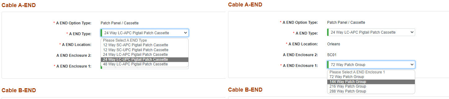 Cable B End blank patch