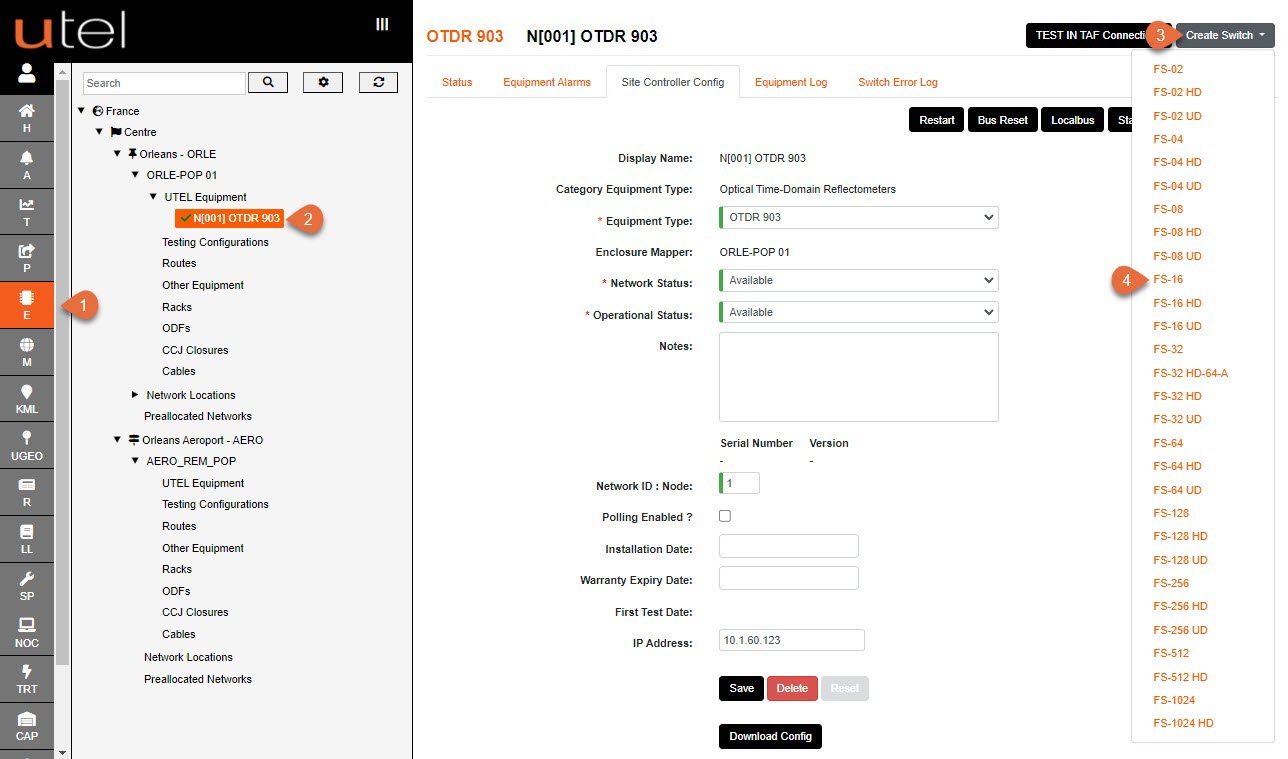 Create Switch 1 numbered