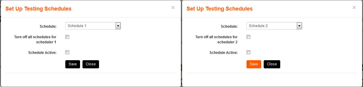 System Schedule Set