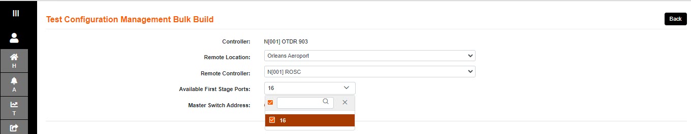 Test Config Edit New Screen Remote Port