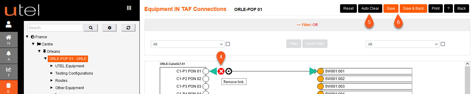 POP OLT Connecting