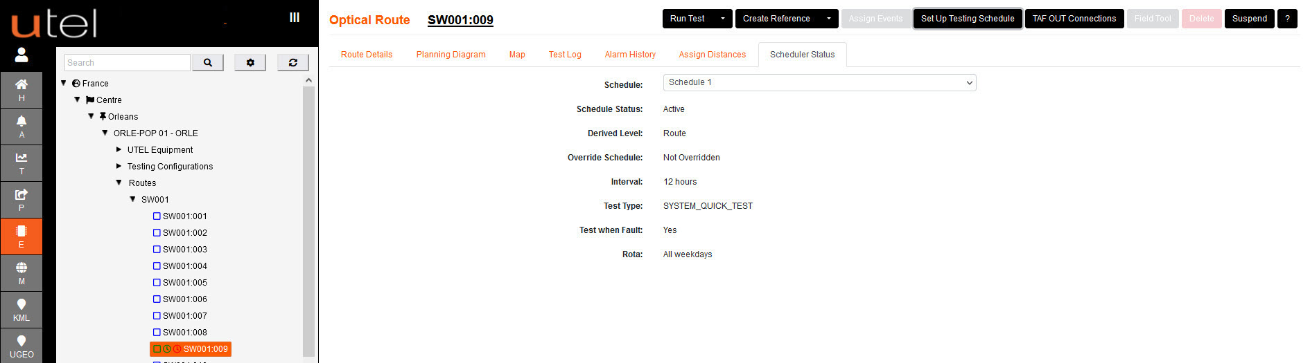 Scheduler Status