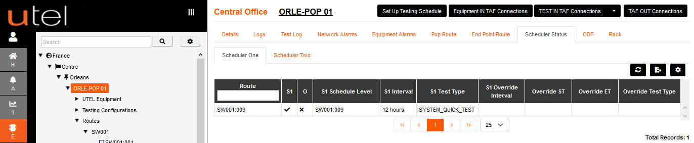 Scheduler Status POP