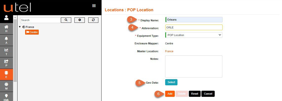 Create Area numbered