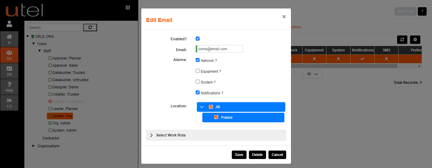 My Account Contact Details Location