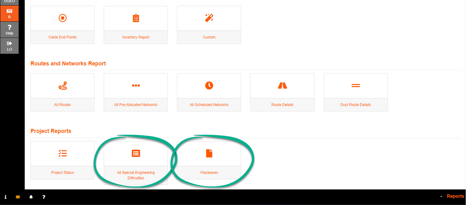 Wayleave and SLD Reports