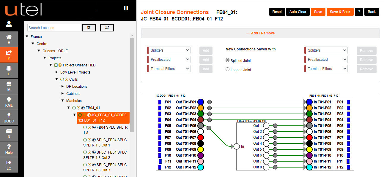 Connection Map Splice