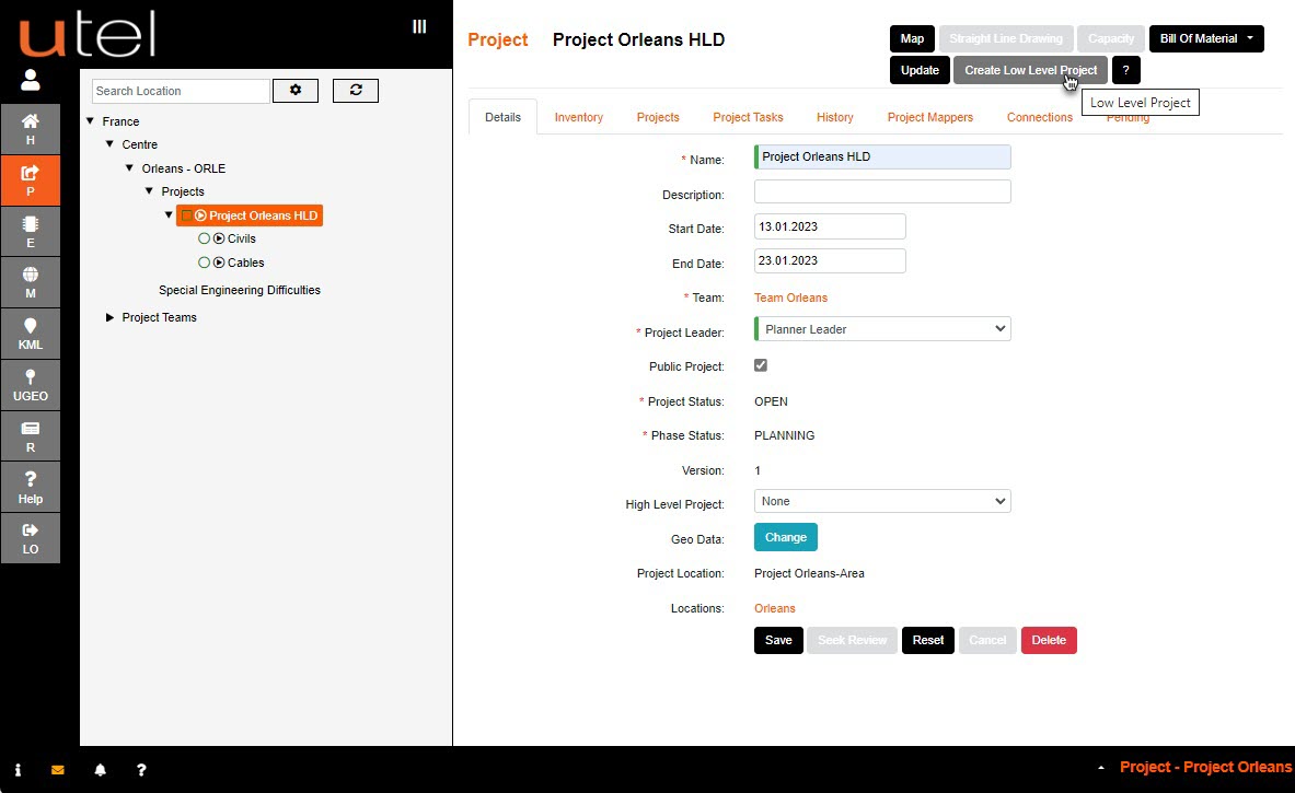 Create LLD Project